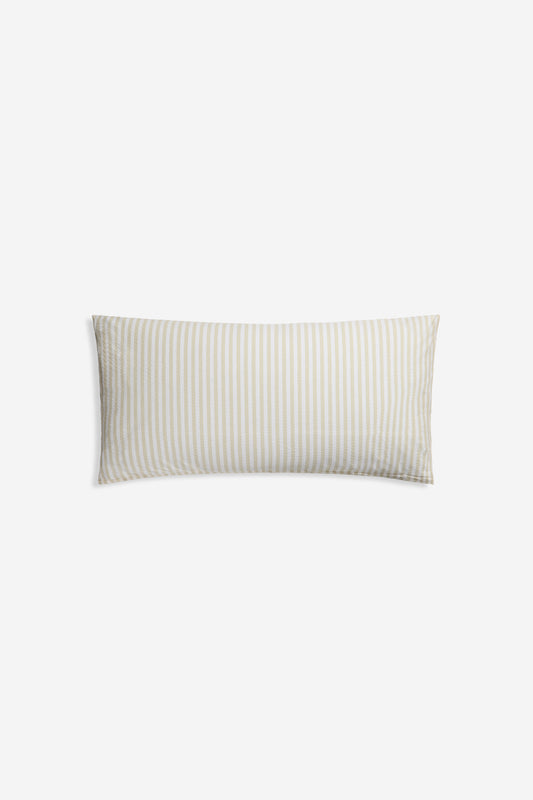 Accessories pillowcase, 100% organic cotton, sage stripe, 40x80cm, with zipper closure.