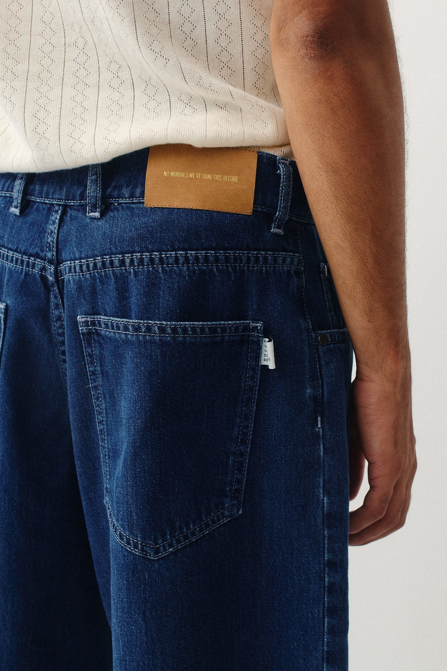 Duma Pleated Shorts Bleached Denim