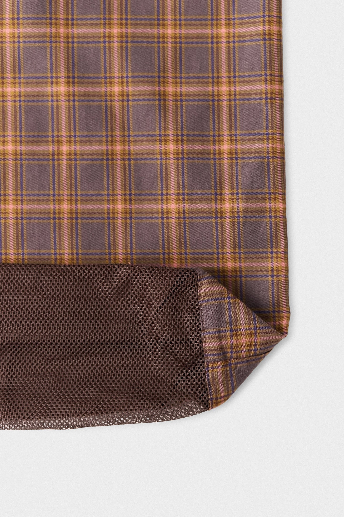 Thika Mesh Bag Brown Madras Check