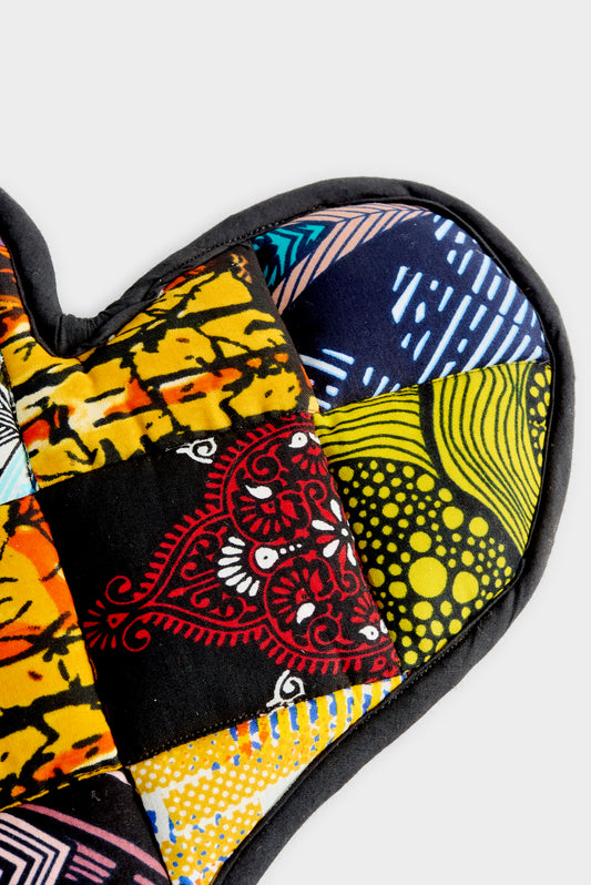 OVEN MITTENS PATCHWORK