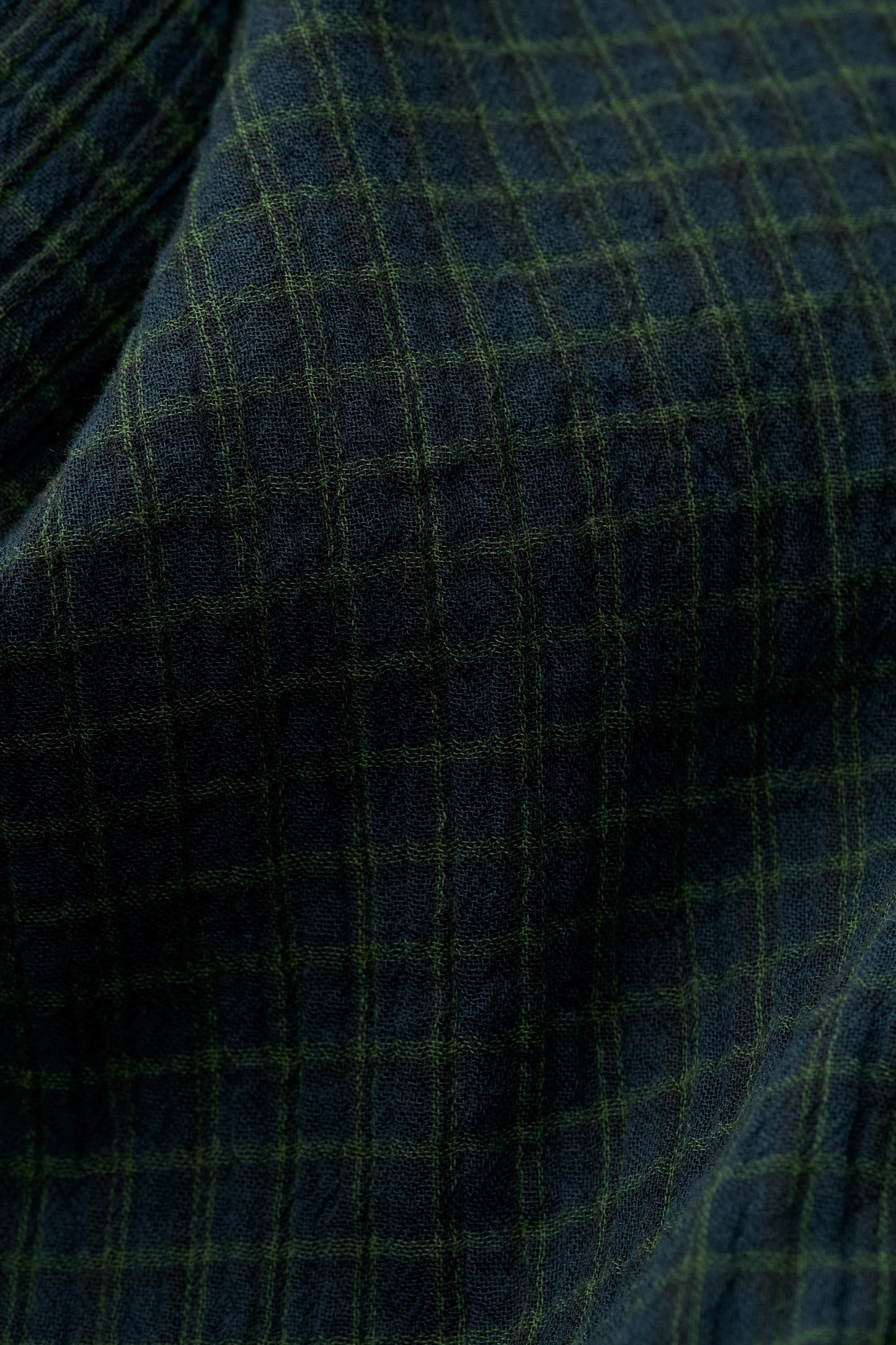 Banita Button Down Shirt Navy Green Check