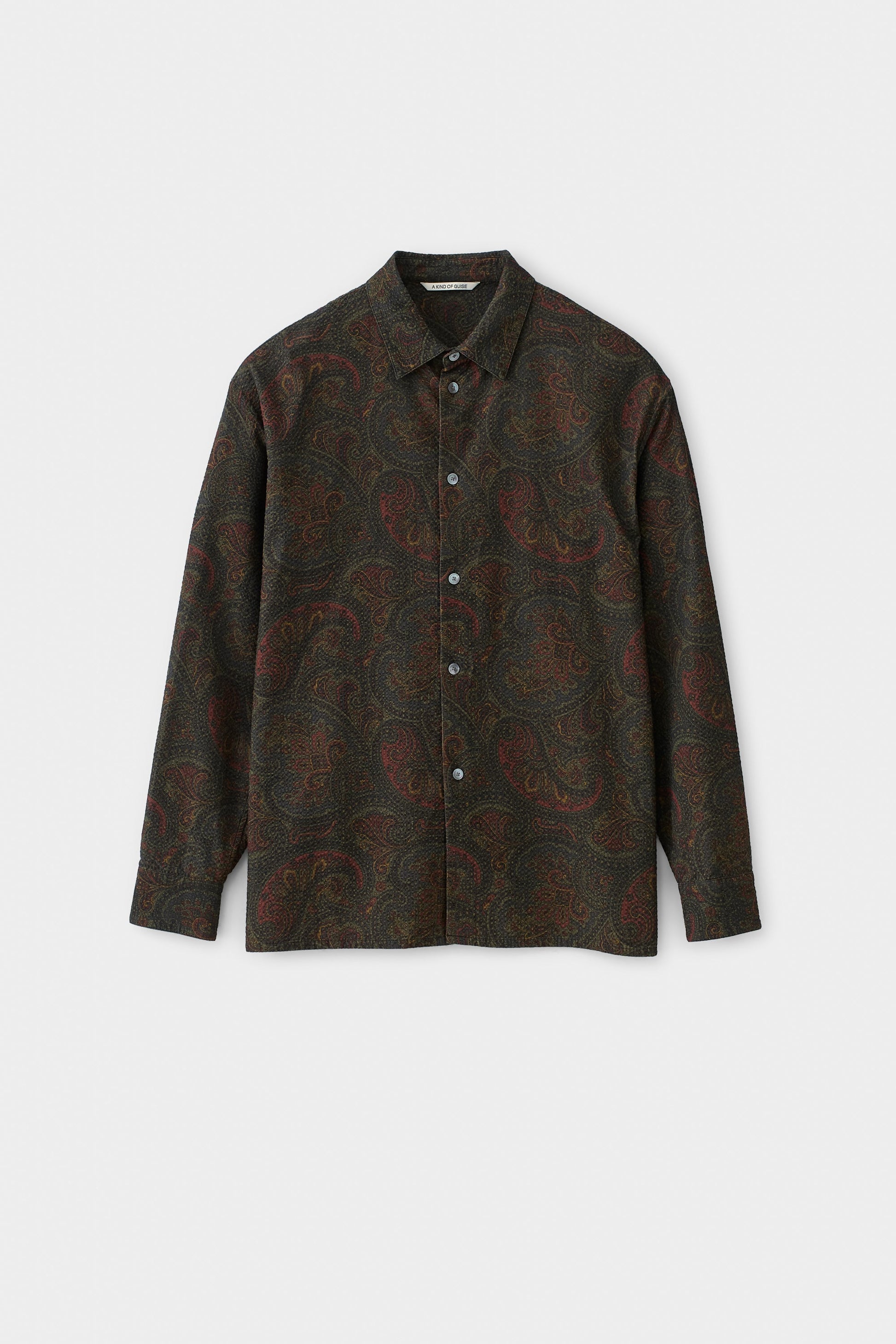Derbin Shirt Moss Paisley
