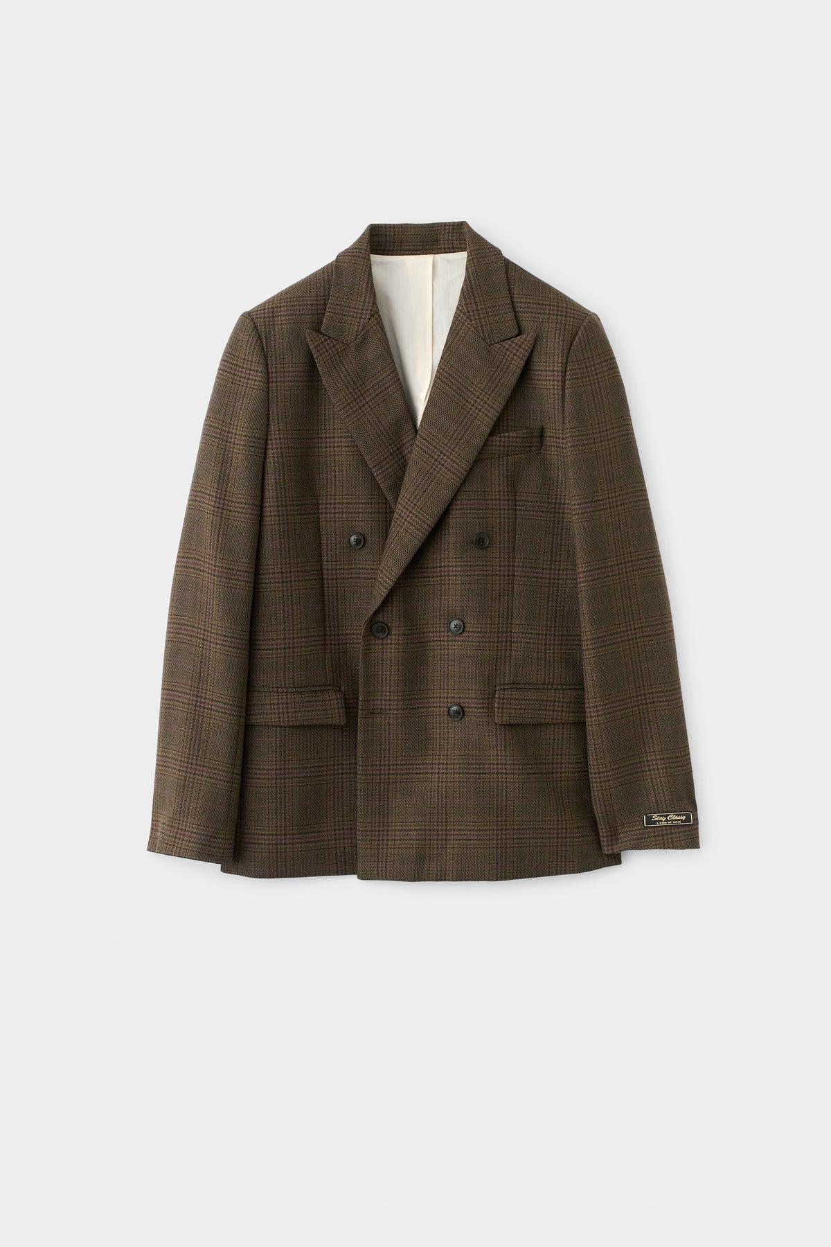 DOUBLE BREASTED PEAK BLAZER