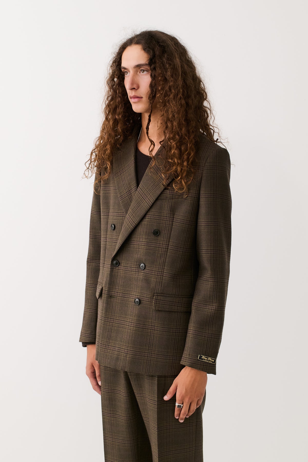 DOUBLE BREASTED PEAK BLAZER