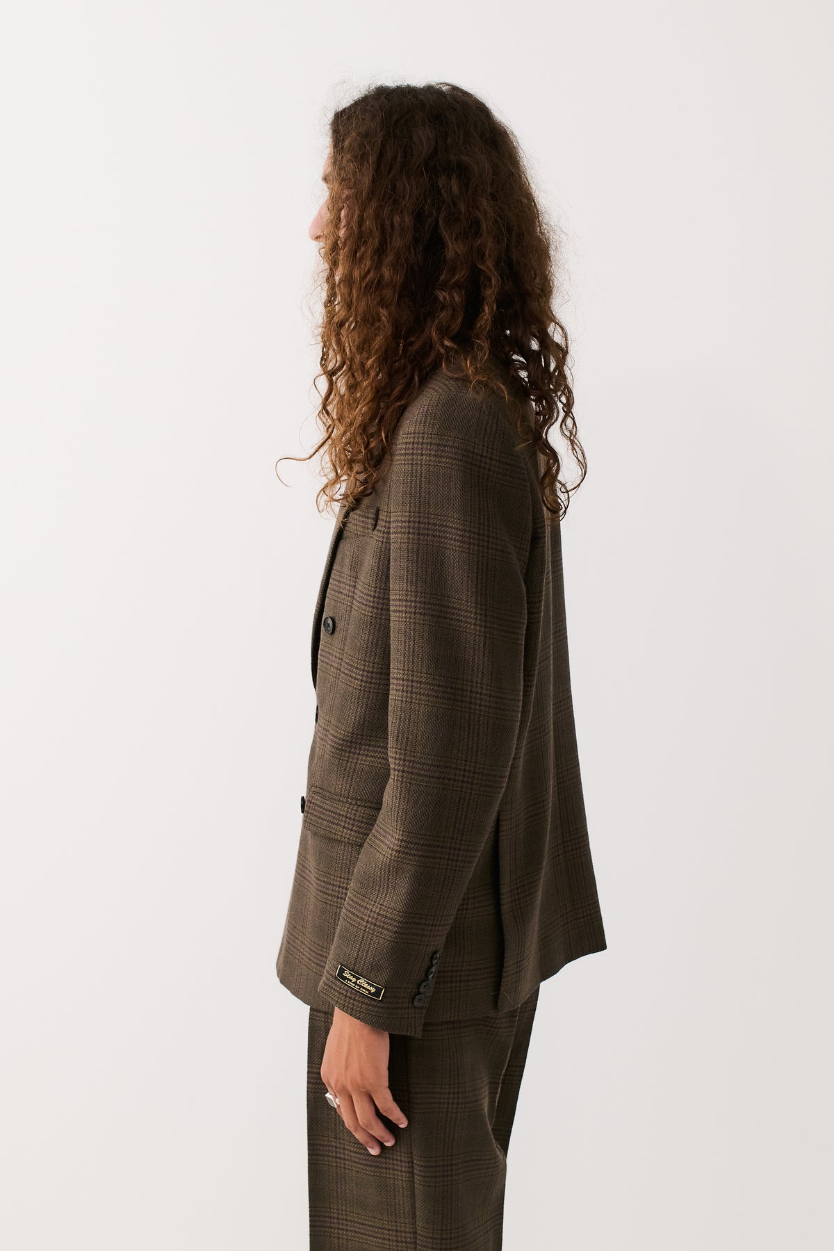 DOUBLE BREASTED PEAK BLAZER