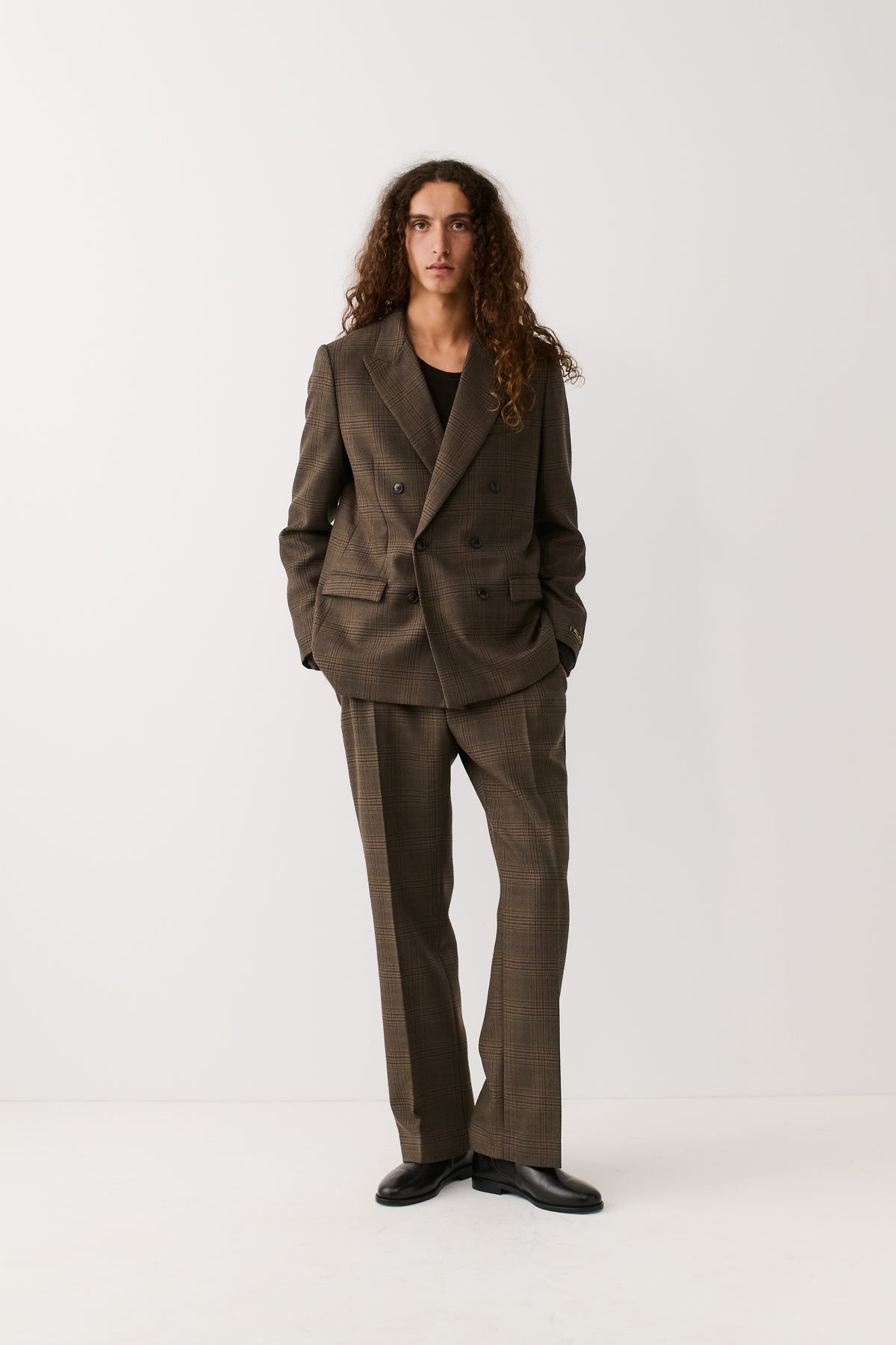 DOUBLE BREASTED PEAK BLAZER