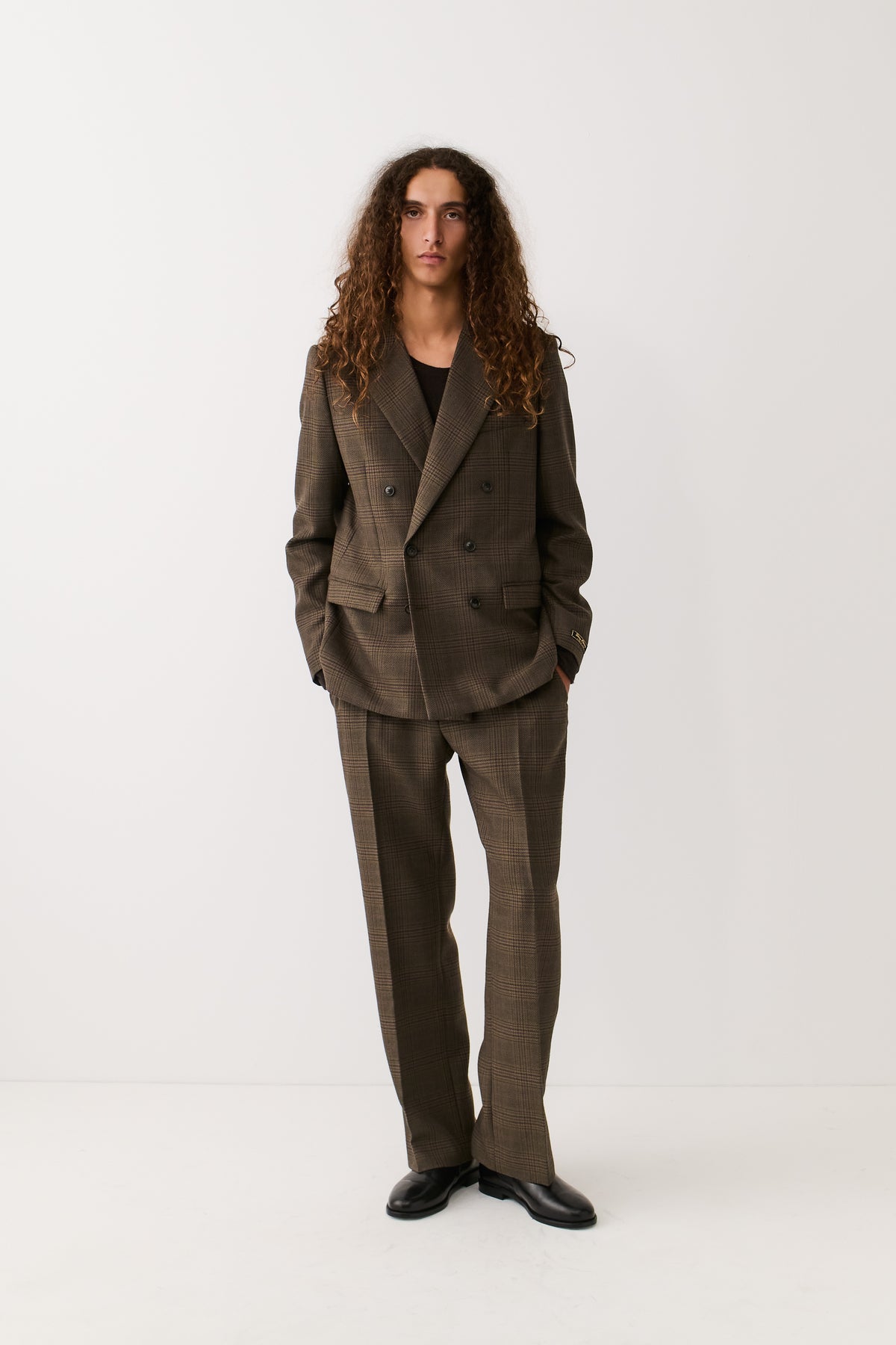 DOUBLE BREASTED PEAK BLAZER