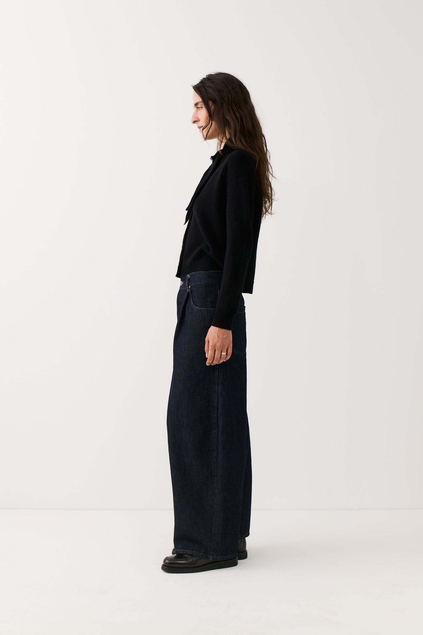 Duma Pleated Denim Almost Raw