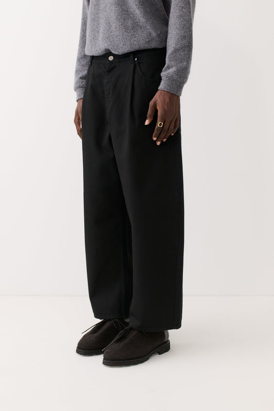 Duma Pleated Denim Coal Treasure