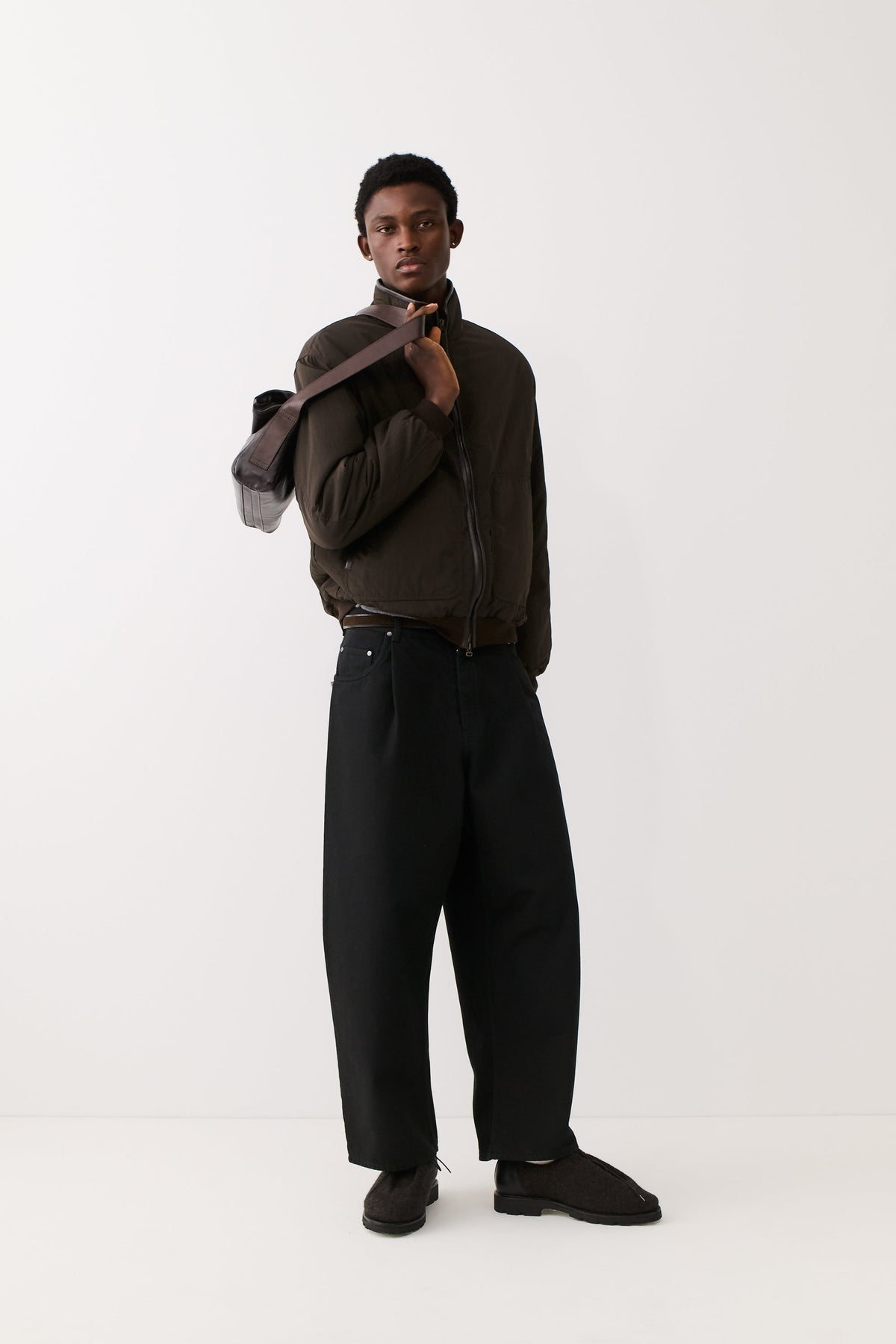 Duma Pleated Denim Coal Treasure
