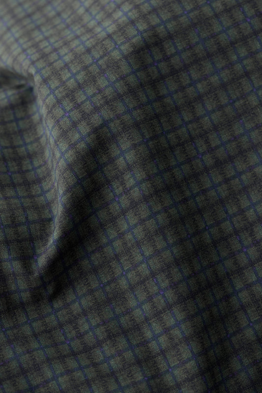 Esca Puffer Jacket Dark Forest Check