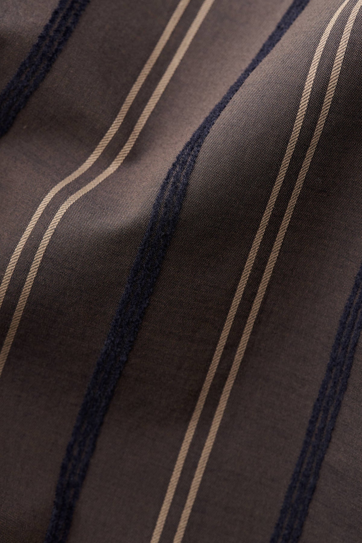 Gusto Shirt Brown Velvet Stripe