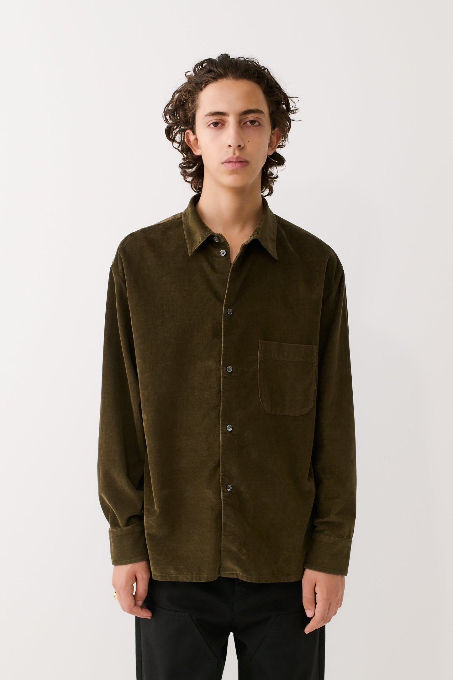 Gusto Shirt Olive Haze Corduroy