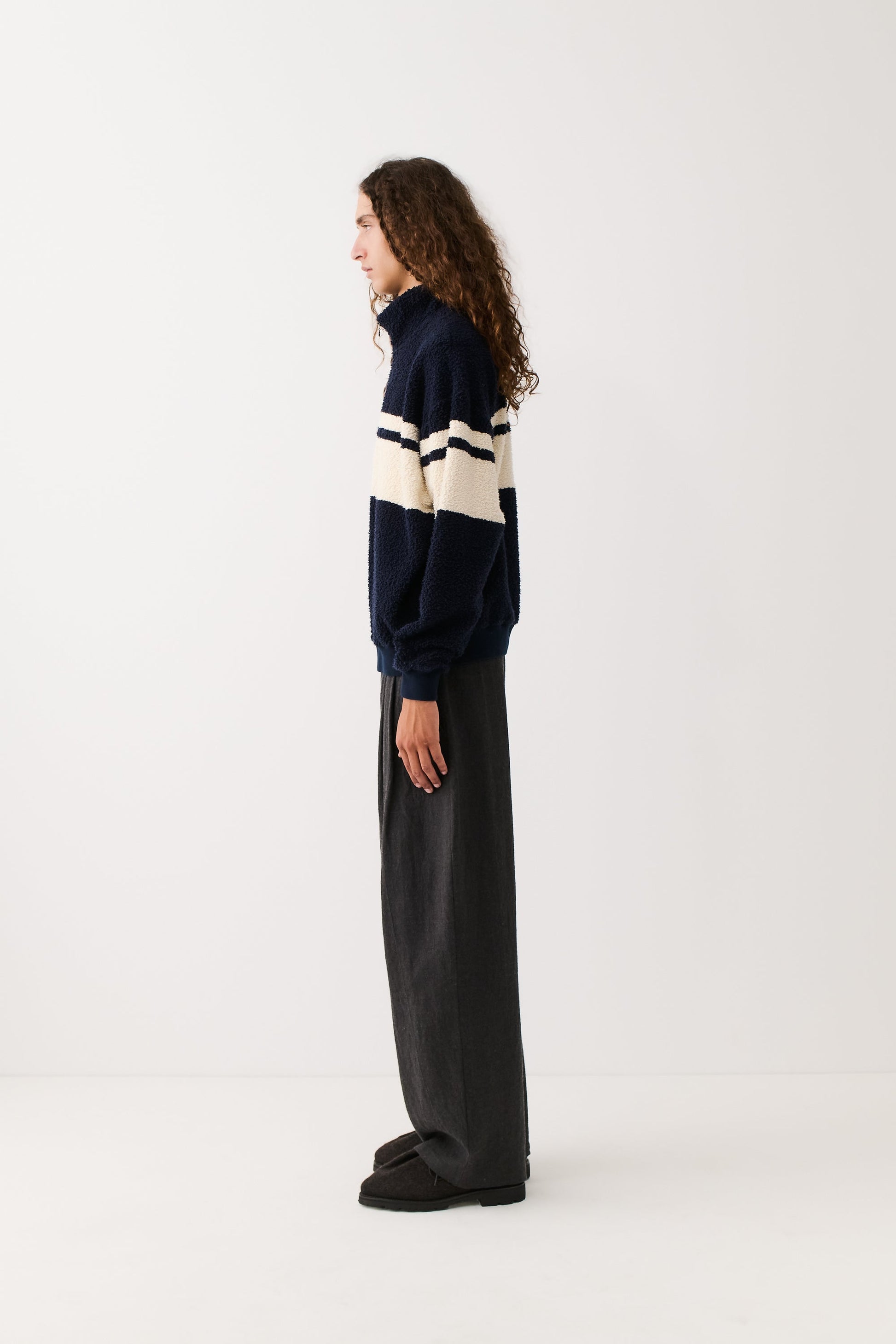 Noyan Zip Sweater Tengri Navy