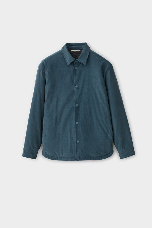 Olkay Quilted Overshirt Sea Corduroy