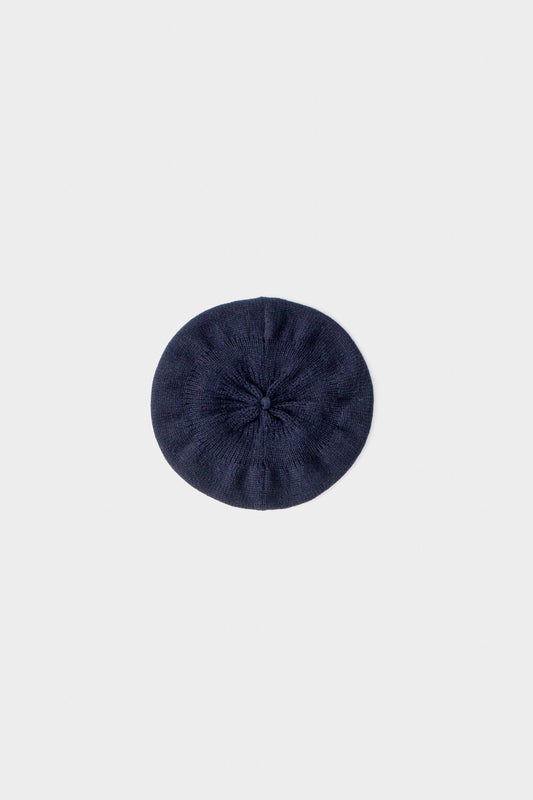 Prado Knitted Beret Antique Navy