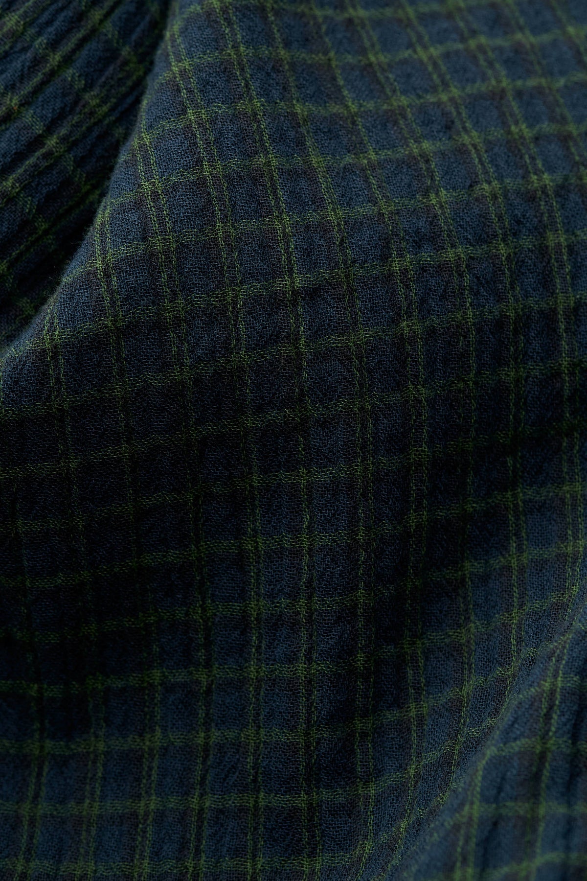 Rumba Shirt Navy Green Check