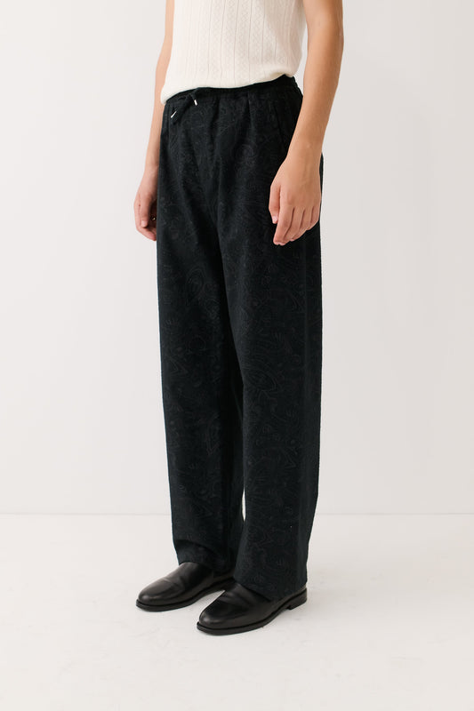 Samurai Trousers Washed Black Ornament