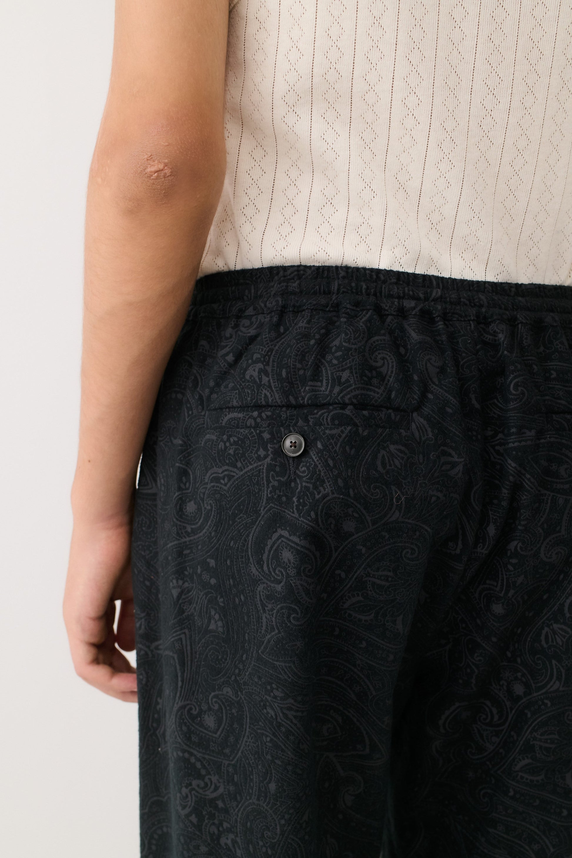 Samurai Trousers Washed Black Ornament