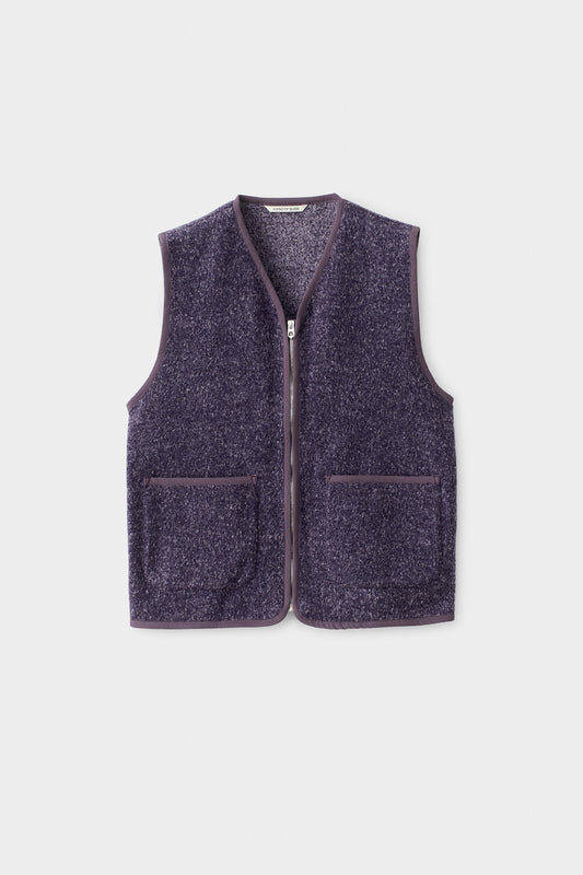 Valur Wool Vest Plum Loden