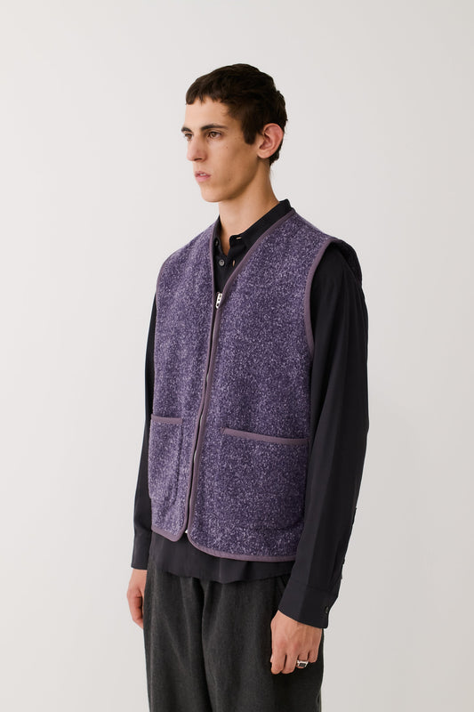 Valur Wool Vest Plum Loden