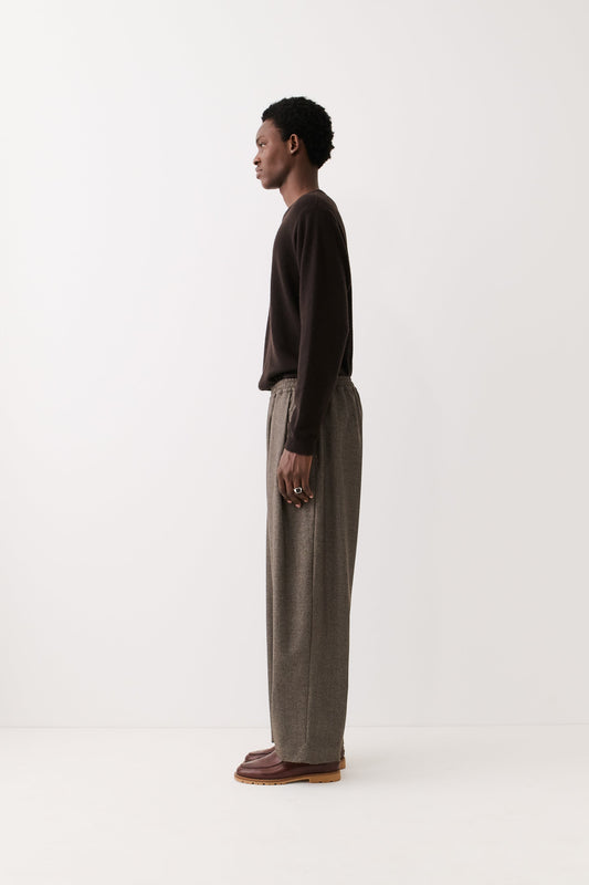 Wewa Wide Trousers Dirty Houndstooth