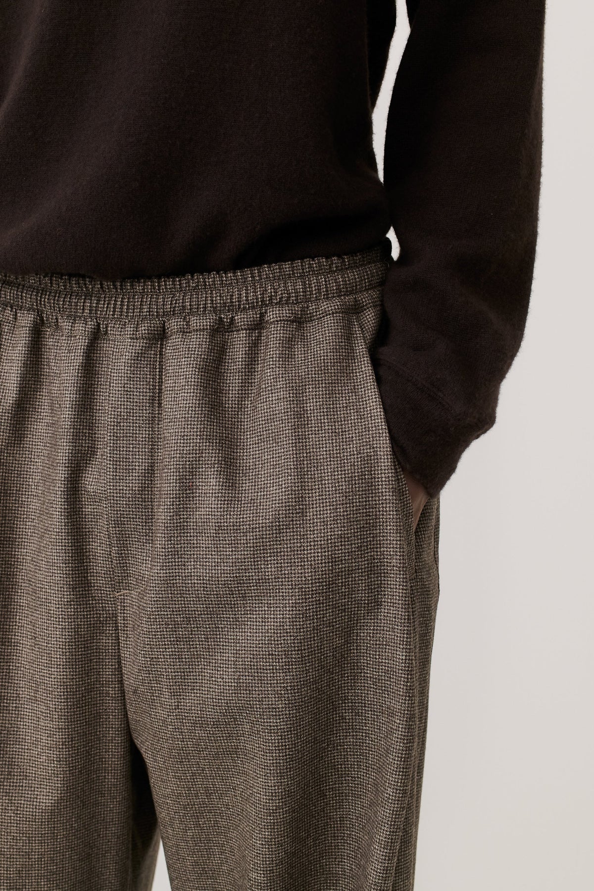 Wewa Wide Trousers Dirty Houndstooth