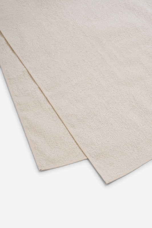 Accessories towel, linen-cotton mix, white, folded, 80x160cm.