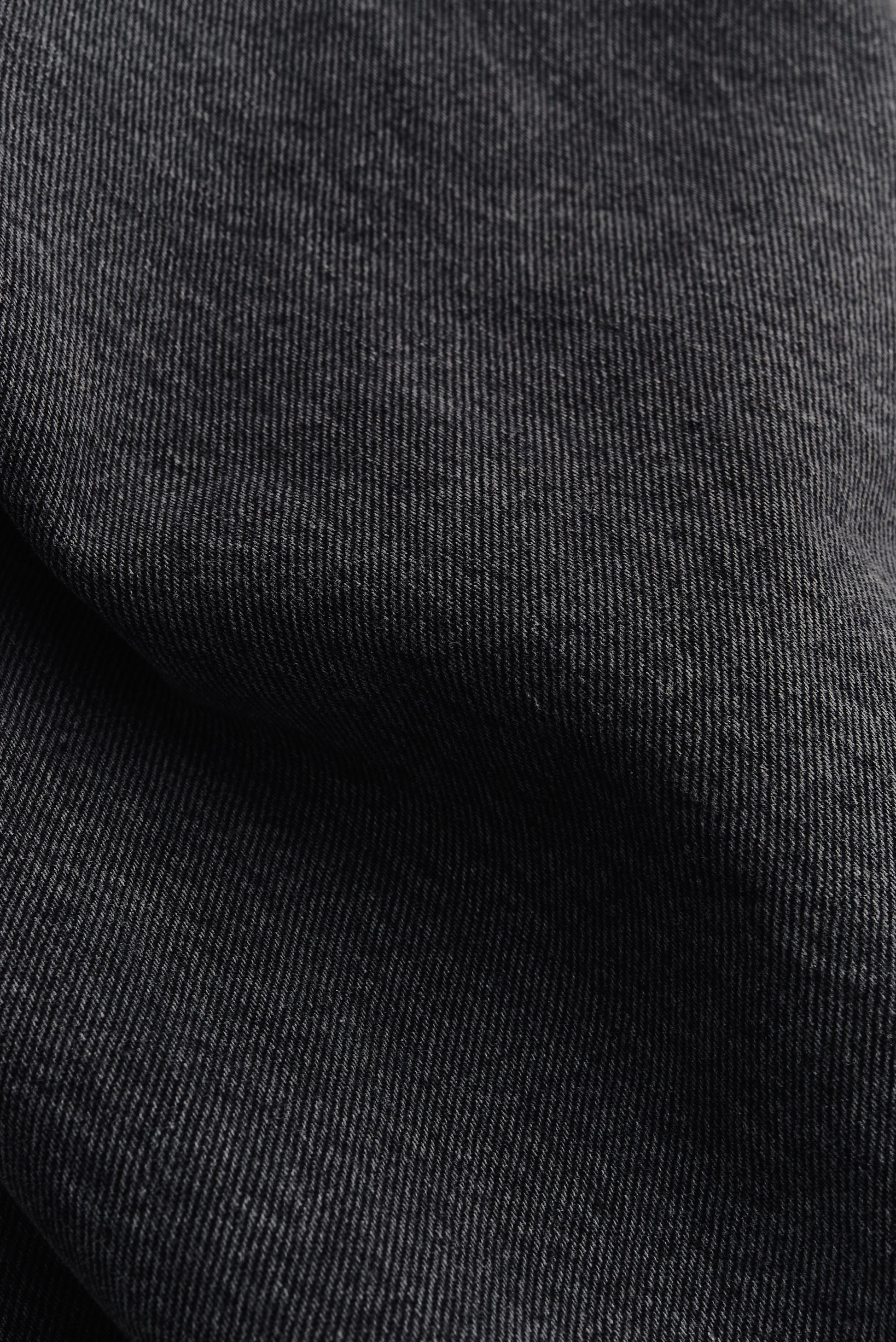 Men's long-pants, organic cotton denim, stone wash, dark grey.