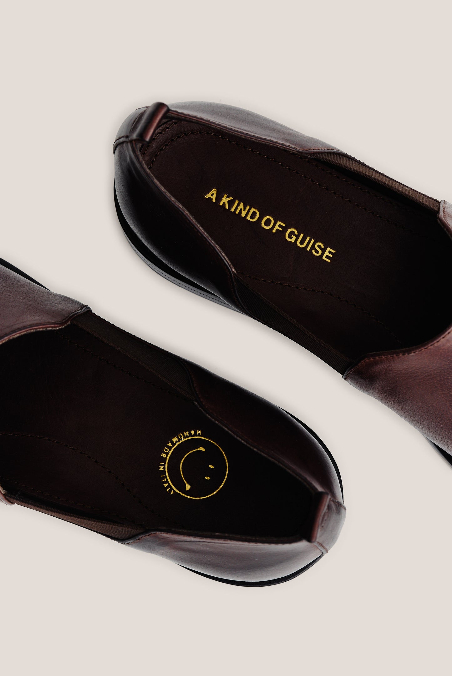 Men's accessories slipper, buffalo leather, smooth surface, dark brown.