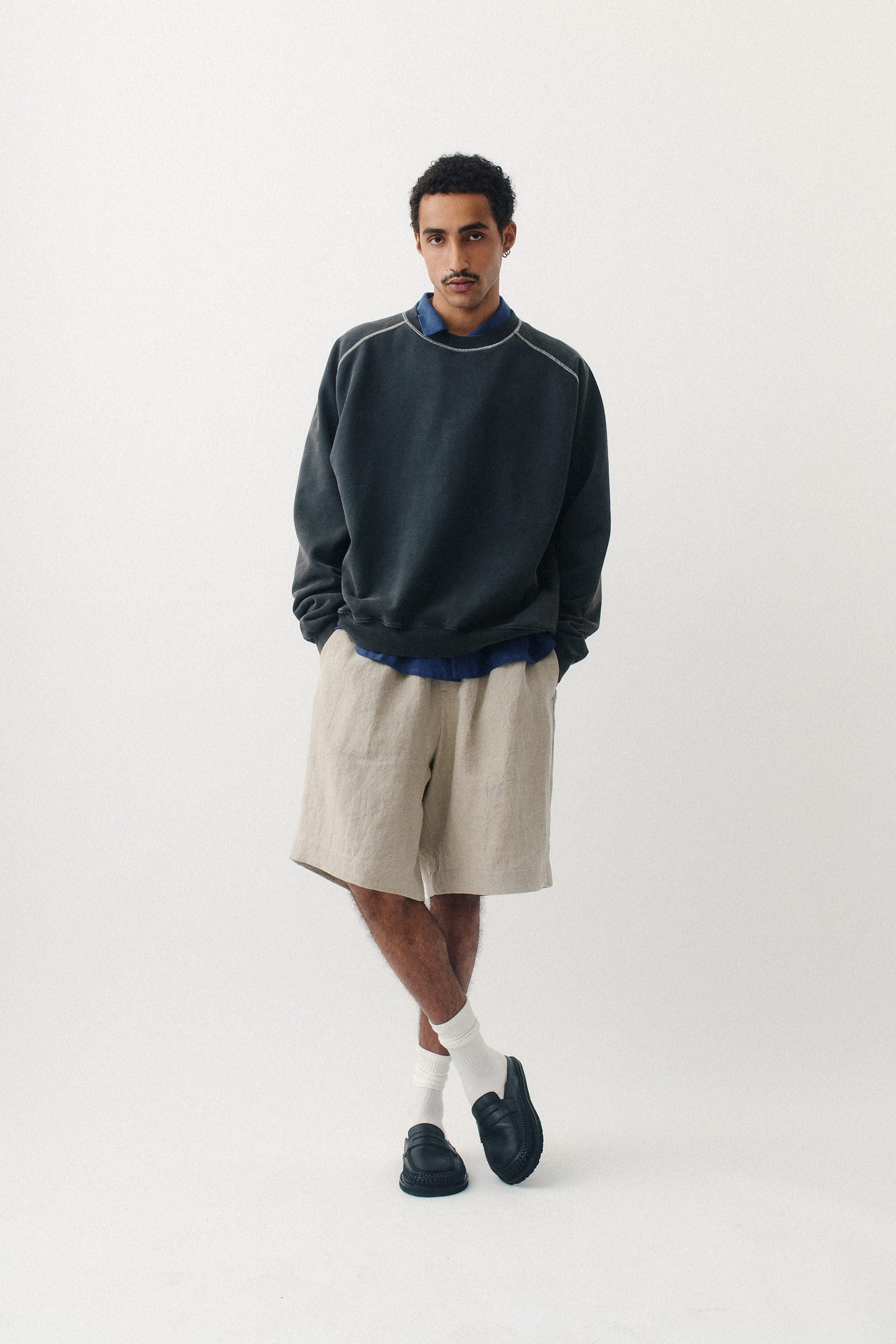 Campino Crewneck Washed Black