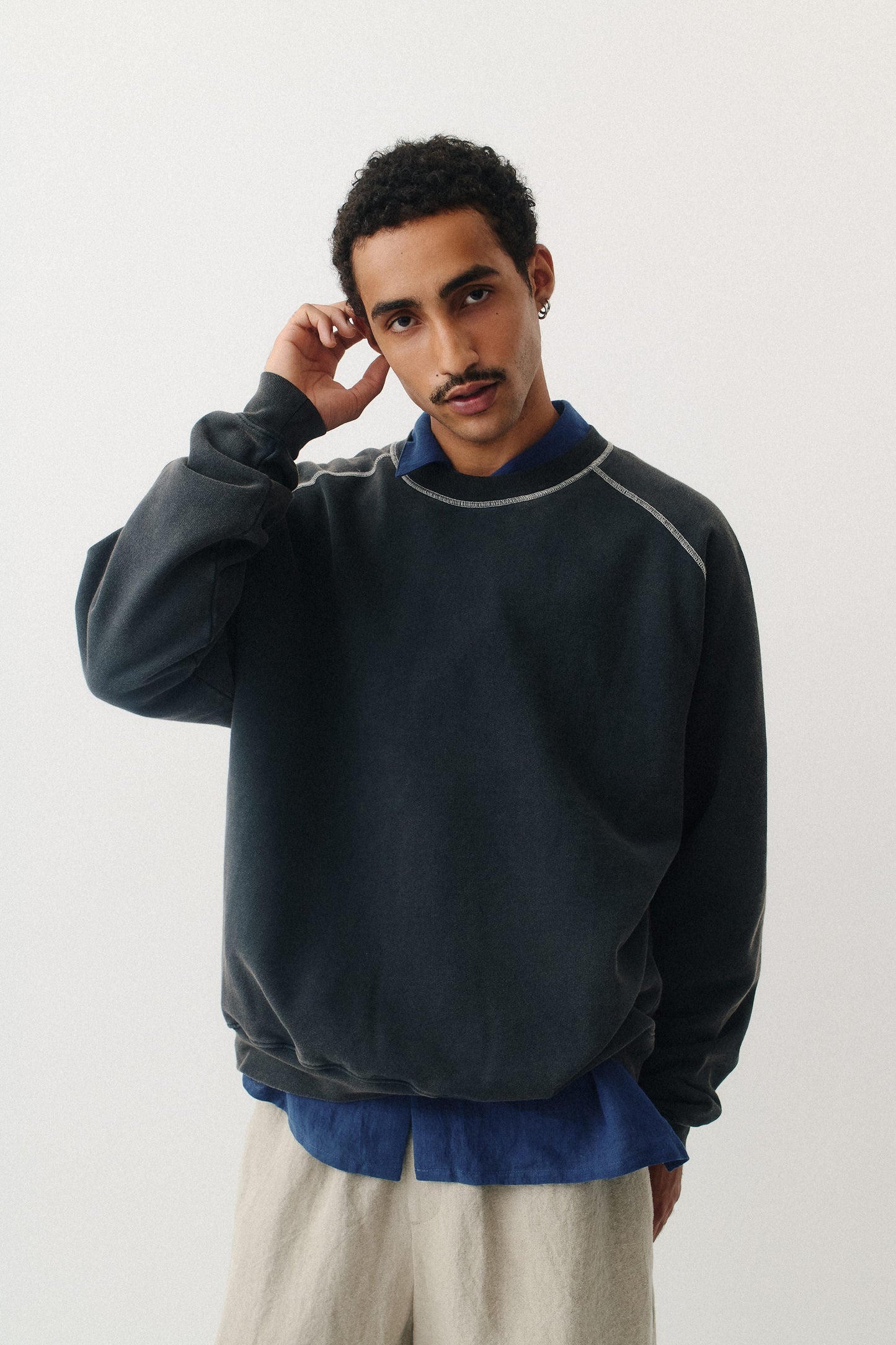 Campino Crewneck Washed Black