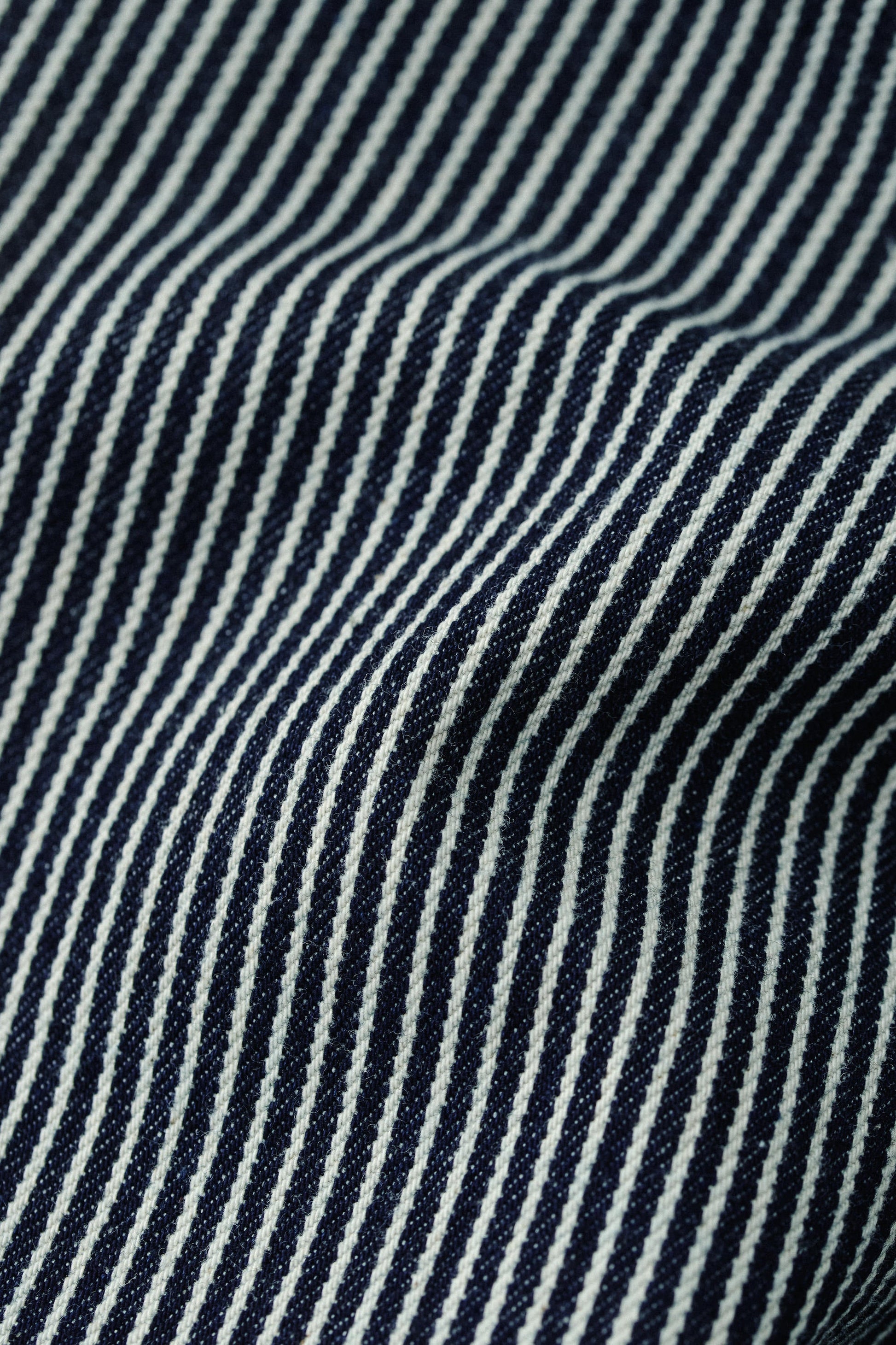 Duma Pleated Shorts Striped Denim