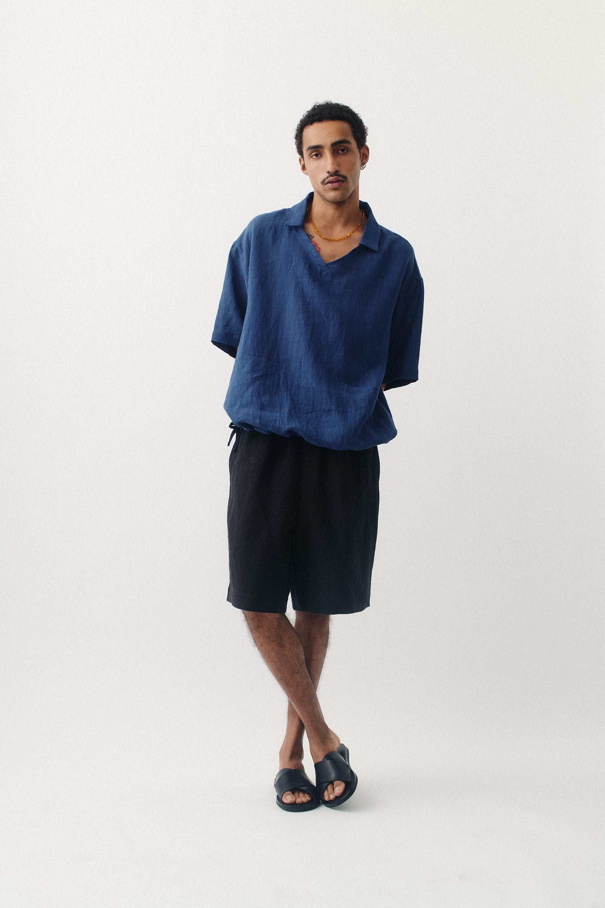 Madeira Shirt Faded Indigo