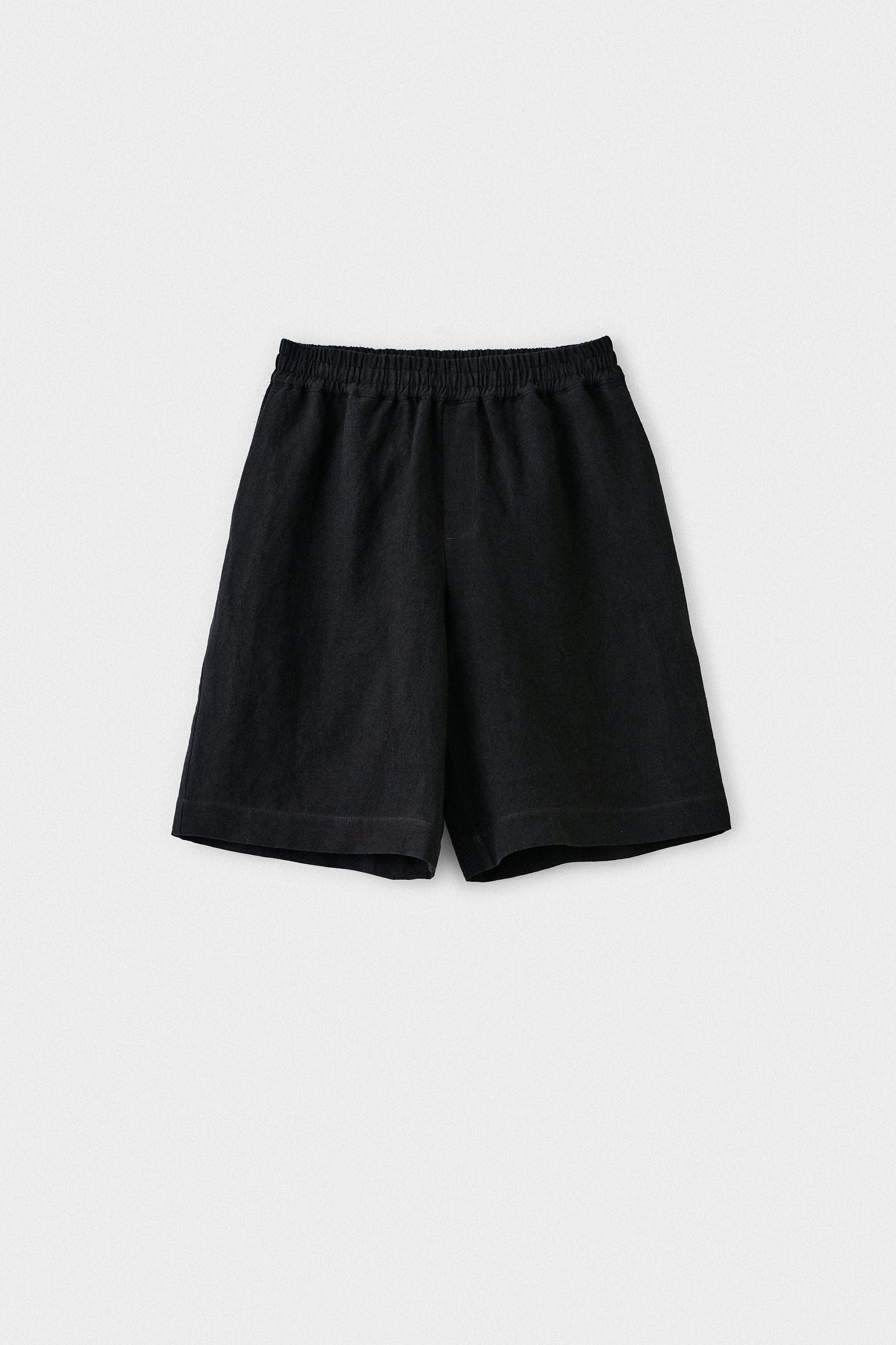 Saleh Shorts Mystic Black Linen