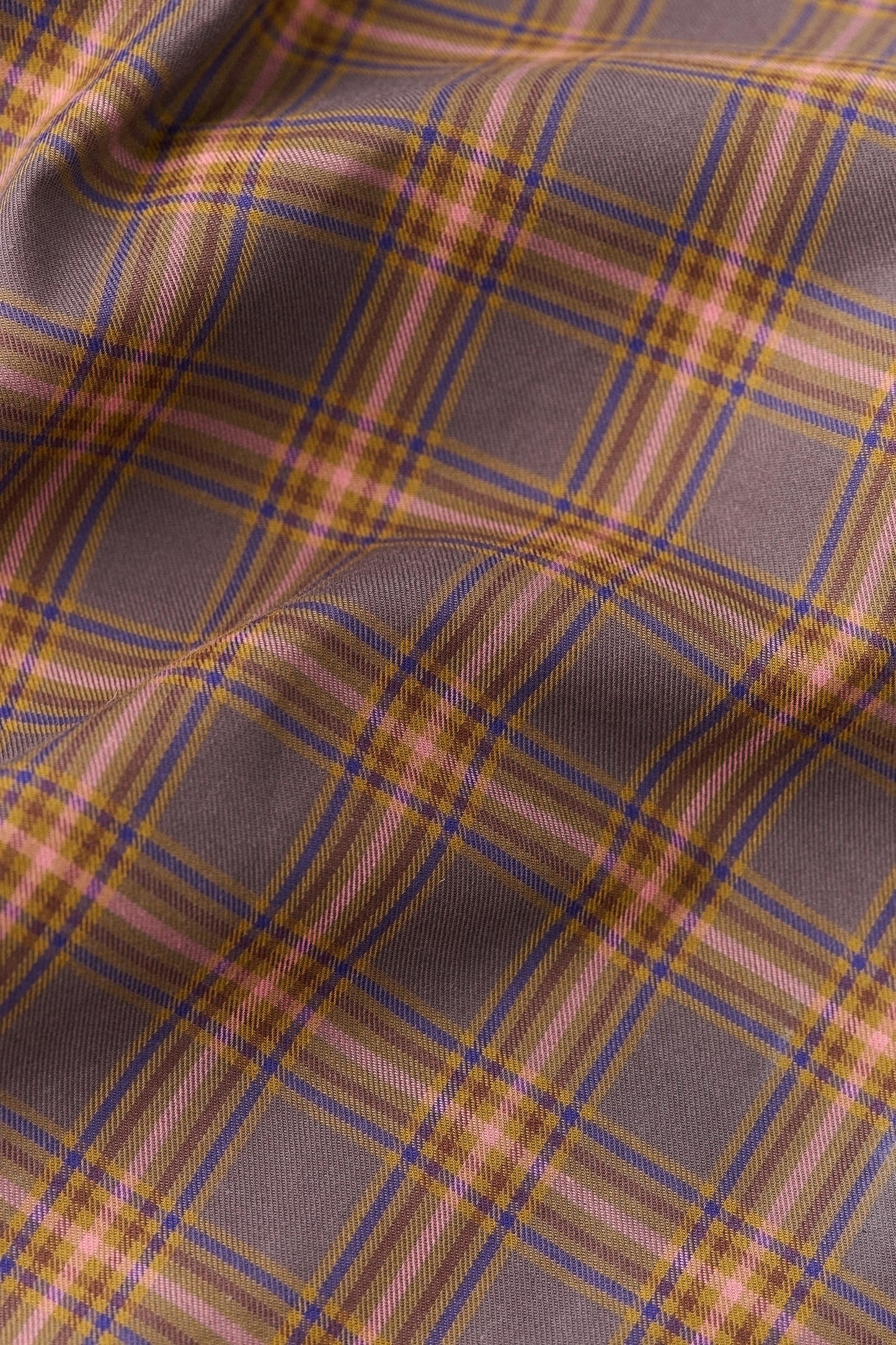 Thika Mesh Bag Brown Madras Check