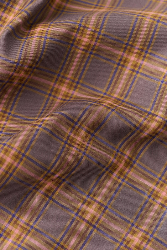 Thika Mesh Bag Brown Madras Check