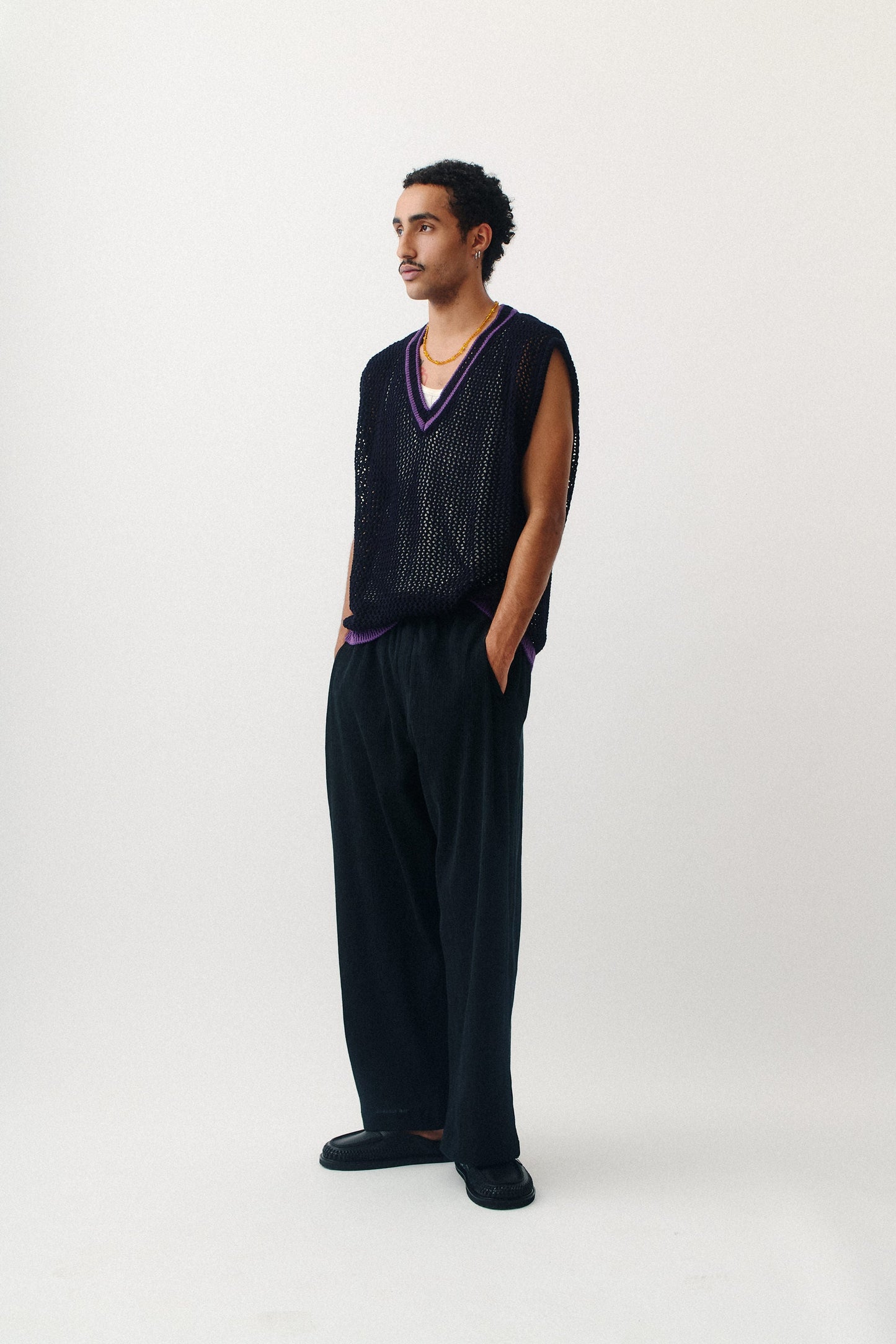 Wewa Wide Trousers Onyx Crincle