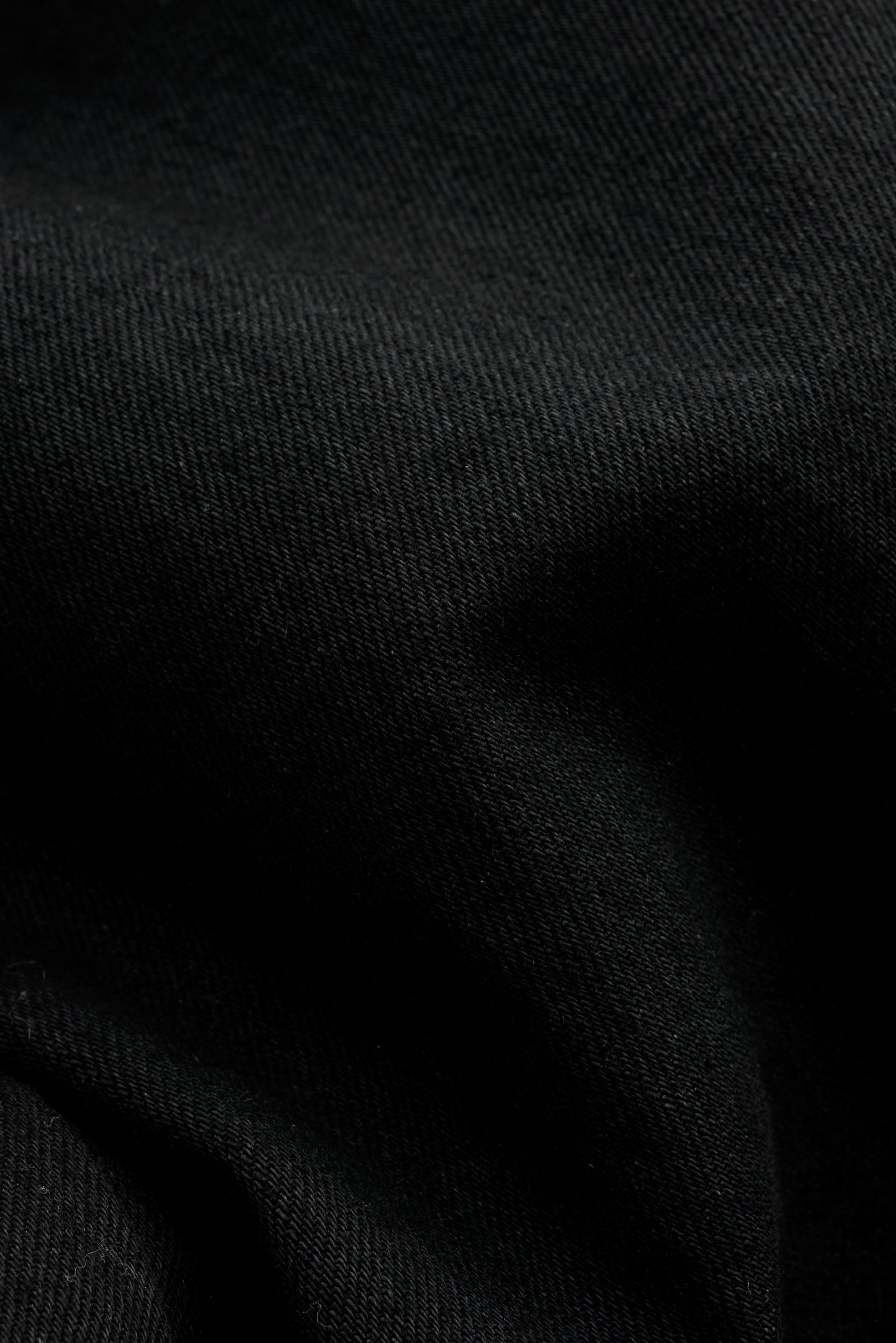 Men's pants, long-pants, 100% cotton selvedge denim, black.