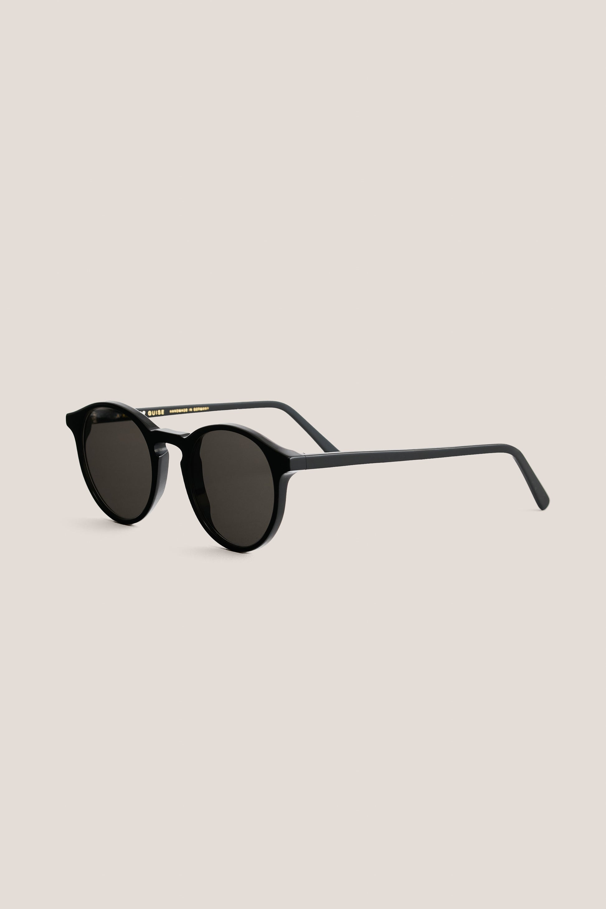 Unisex accessories sunglasses, black acetate, thick square frames, Carl Zeiss lenses.