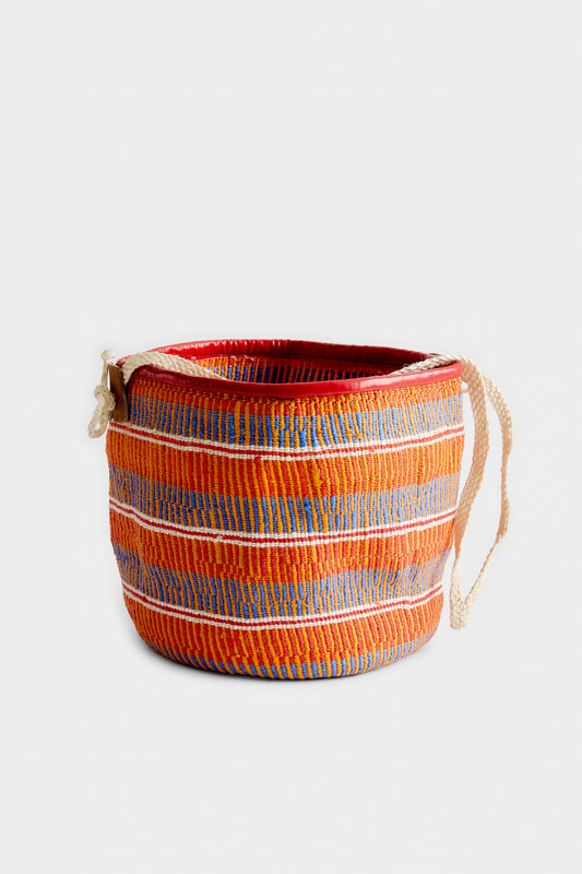 WOVEN BASKET BAG