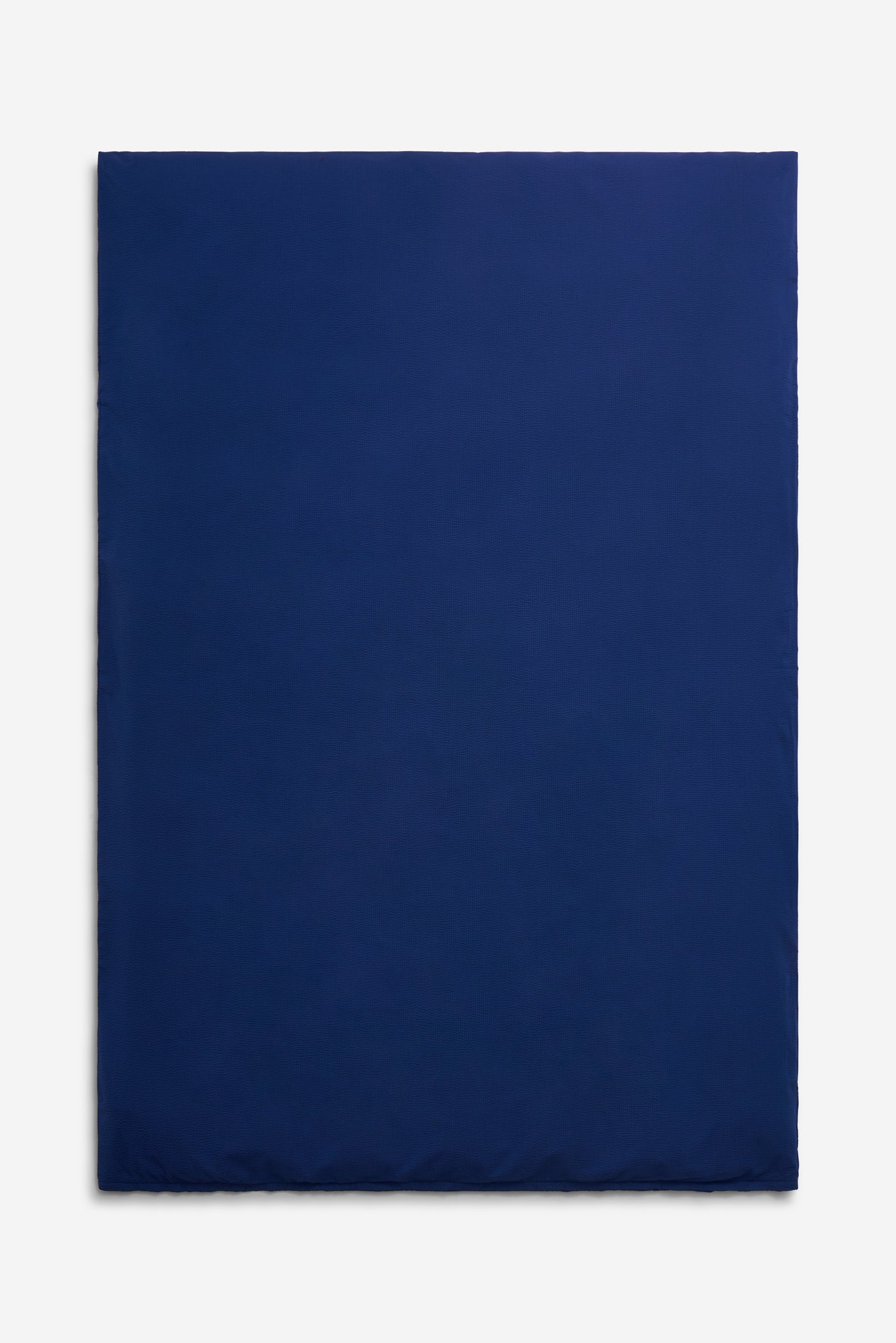 Duvet cover, 100% organic cotton seersucker, blue hour, 140x200cm, with zipper closure.