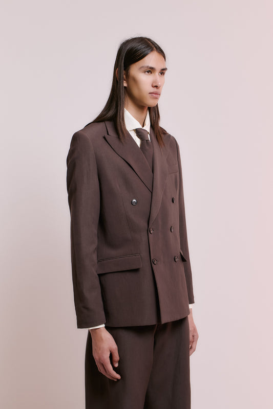 DOUBLE BREASTED PEAK BLAZER