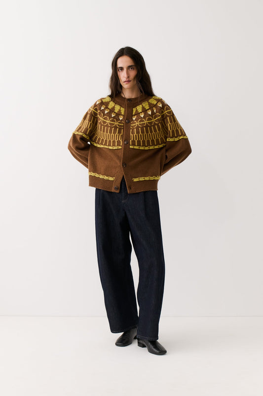 Zatoya Knit Cardigan Honey Crumble