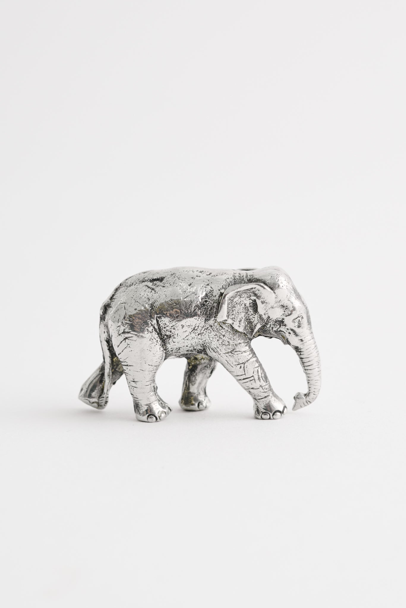 Silver Elephant Figurine