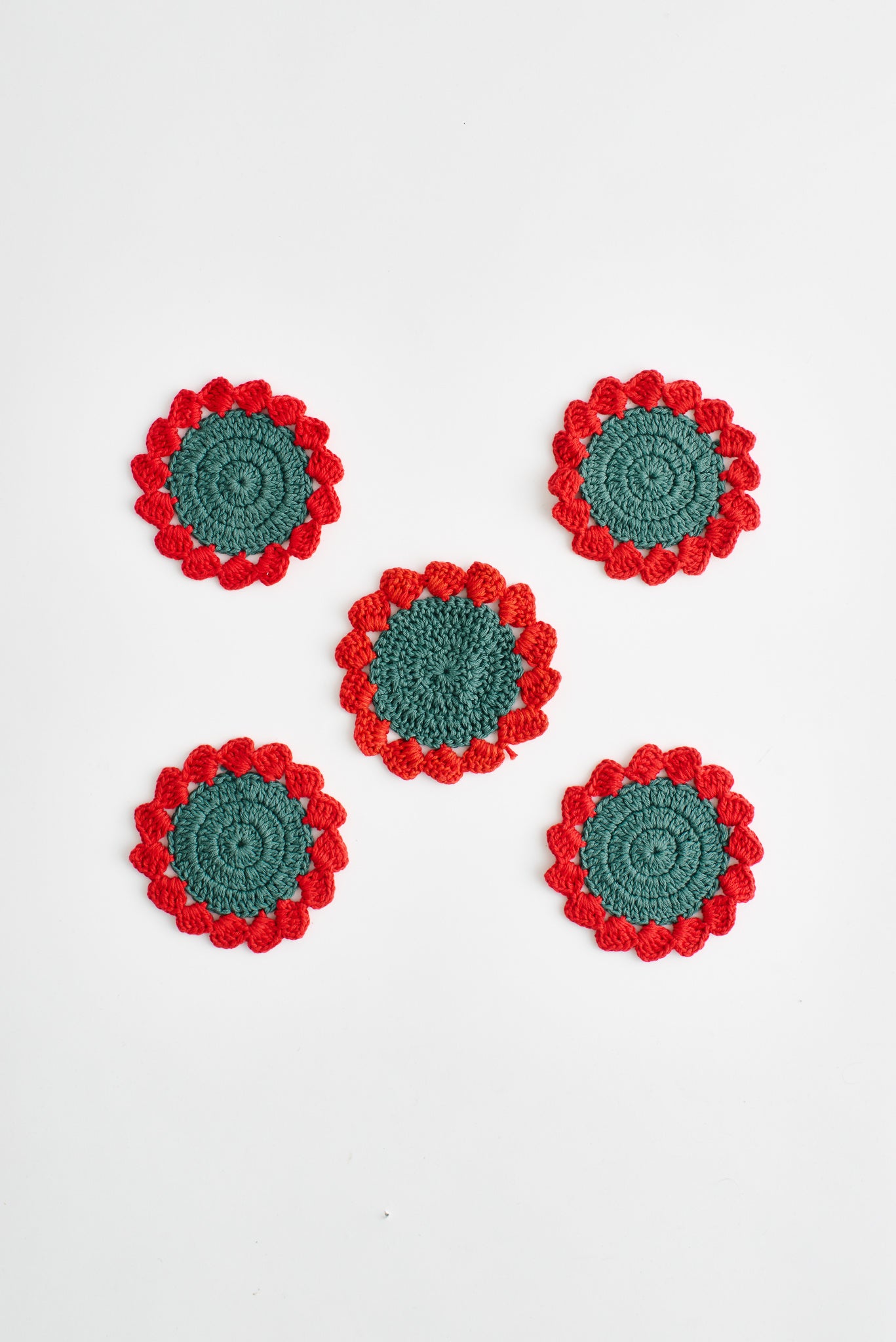 Hibiscus Crochet Coasters